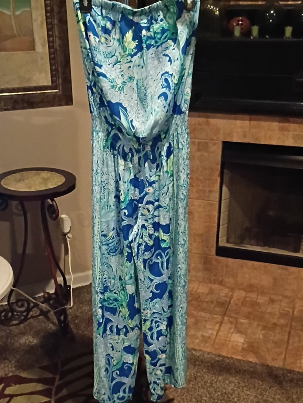 Lilly Pulitzer Aquatic-Print Sleeveless Multicolored Jumpsuit/Romper - Picture 2 of 11